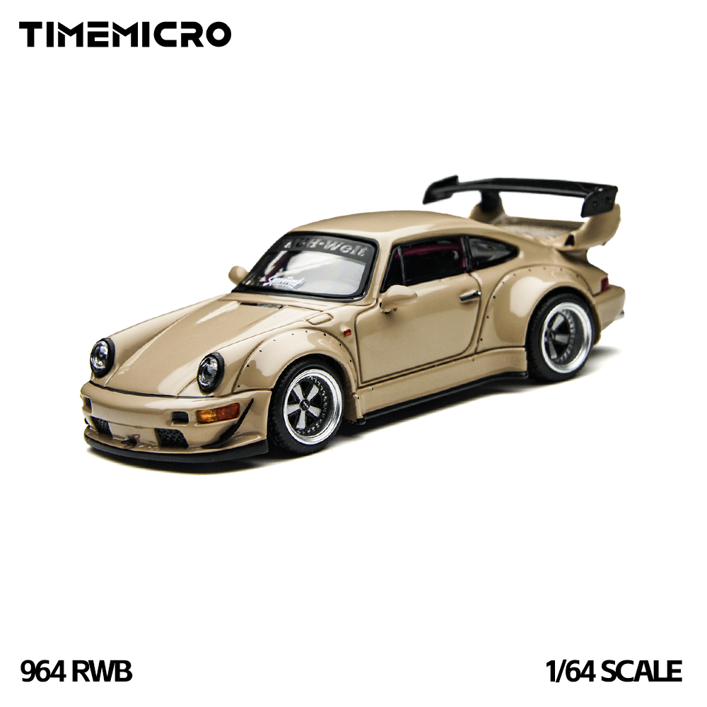 Kids Toys Car - TimeMicro1:64 RWB 964 Beige Gift Box
