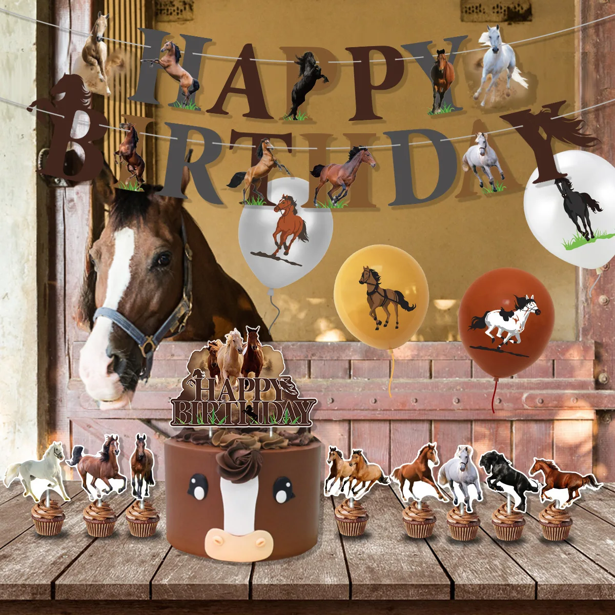Horse Racing Birthday Party De - đánh giá và giá Banner Kids Toys