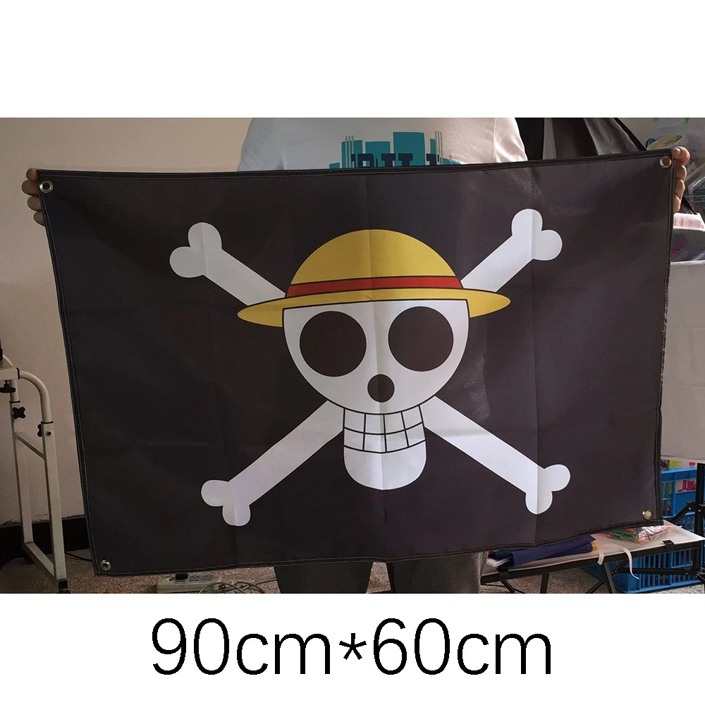 One Piece Jolly Roger Wall Ban - đánh giá và giá Banner Kids Toys