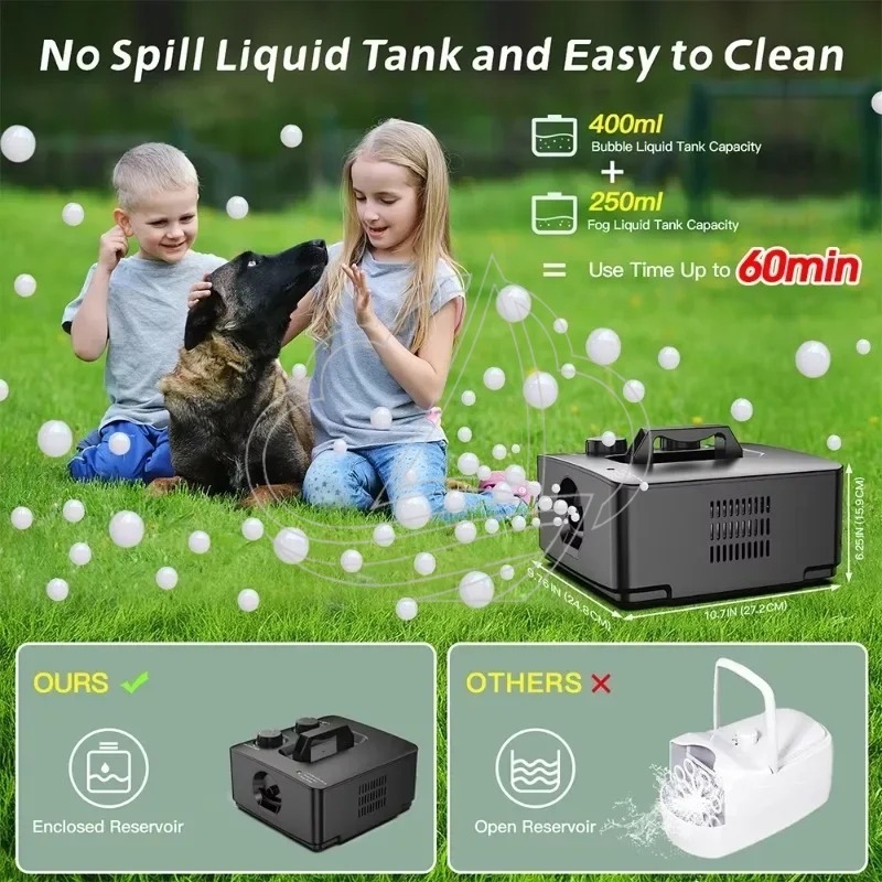 2-in-1 Smoke Bubble Machine Po - đánh giá và giá Bubble Machine Outdoor