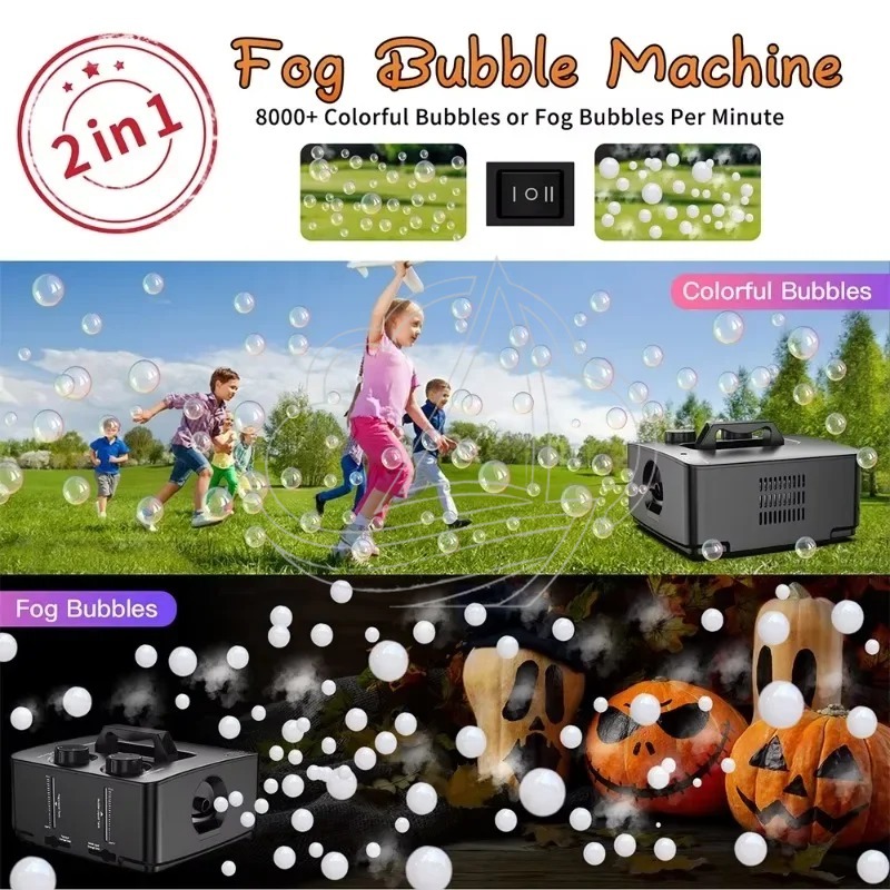 2-in-1 Smoke Bubble Machine Po - đánh giá và giá Bubble Machine Outdoor