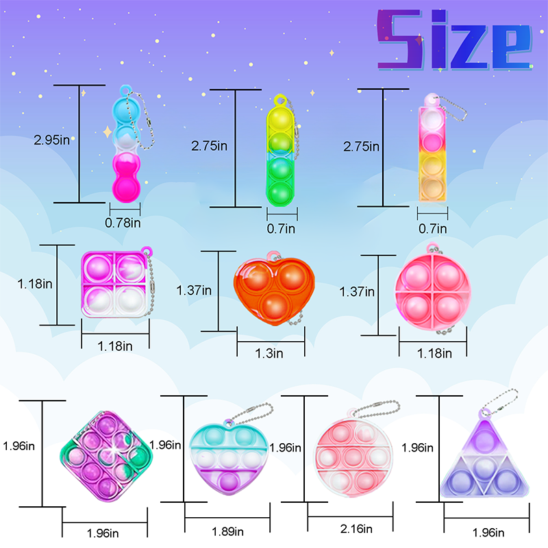 Mini Pop Keychain Fidget Toys  - đánh giá và giá Kids & Toys Expo Saudi Arabia