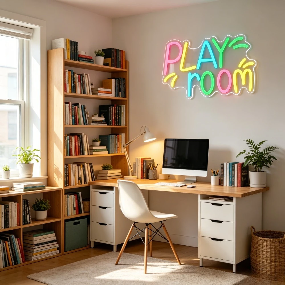Play Room Neon Sign for Wall D - đánh giá và giá Kids Play Zone Toys